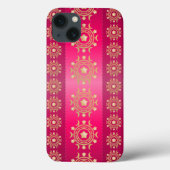 Fuchsia Oriental Mandala Pattern Case-Mate iPhone Case (Achterkant)