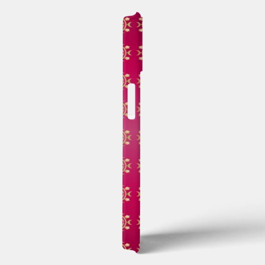 Fuchsia Oriental Mandala Pattern Case-Mate iPhone Case (Achterkant / Rechts)