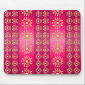 Fuchsia Oriental Mandala Pattern Muismat (Voorkant)