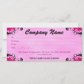 Fuchsia Paars Elegant Custom $100 Gift Voucher (Achterkant)