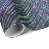  Fuchsia-Paarse Peacock Feathers GIFTS Cadeaupapier (Rol Hoek)