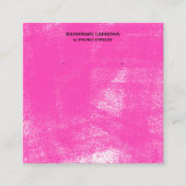 Fuchsia Pastel Oorbellen Display  Visitekaartje (Voorkant)