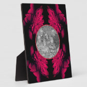 Fuchsia Peony Abstract Floral Uw foto toevoegen Fotoplaat (Zijkant)