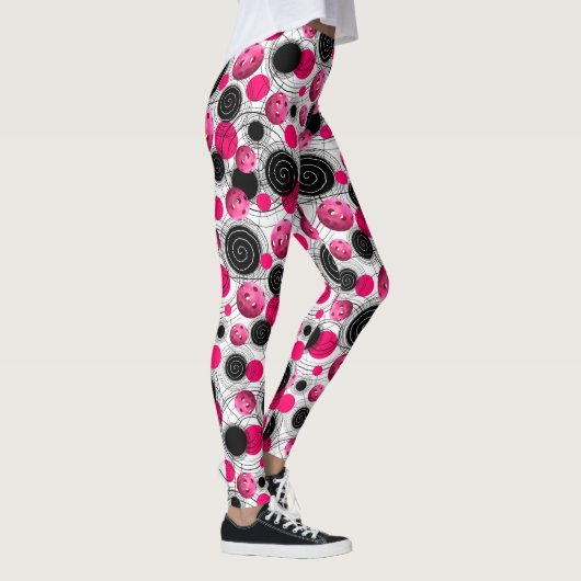 Fuchsia Pickleball Leggings (Rechts)