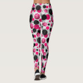 Fuchsia Pickleball Leggings (Achterkant)