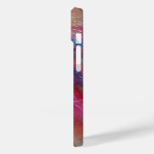 FUCHSIA PINK ABSTRACT Blue Sapphire Gemstone Case-Mate iPhone Case (Achterkant / Links)