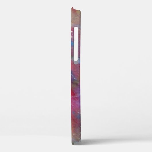 FUCHSIA PINK ABSTRACT Blue Sapphire Gemstone Hoesj Case-Mate iPhone Case (Achterkant / Links)