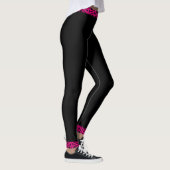 Fuchsia Pink & Black 4Tina Leggings (Rechts)
