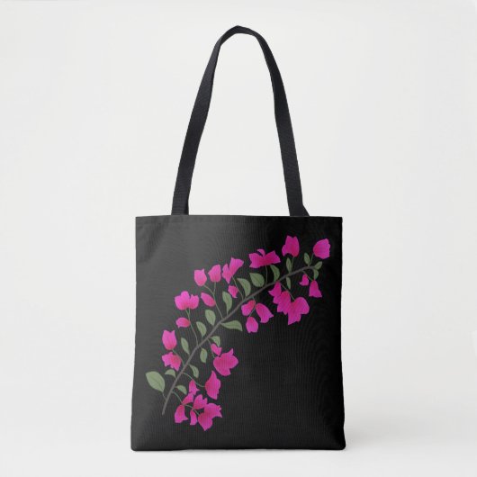 Fuchsia Pink Bougainvillea Canvas tas (Voorkant)