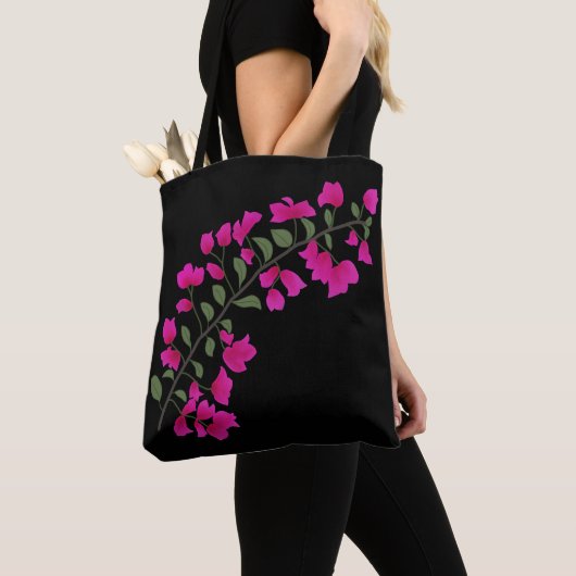 Fuchsia Pink Bougainvillea Canvas tas (Dichtbij)