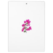 Fuchsia Pink Bougainvillea Monogram Klembord (Achterkant)