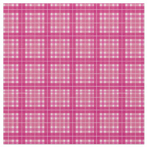Fuchsia Pink Bright Gingham Pset Tartan Stof