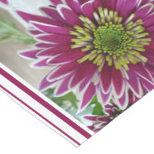 Fuchsia Pink Chrysanthemums Collage Table Runner Lange Tafelloper (Hoek)