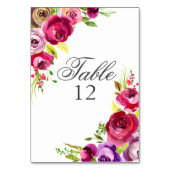 Fuchsia Pink Floral Romantic Spring Garden Wedding Kaart (Achterkant)