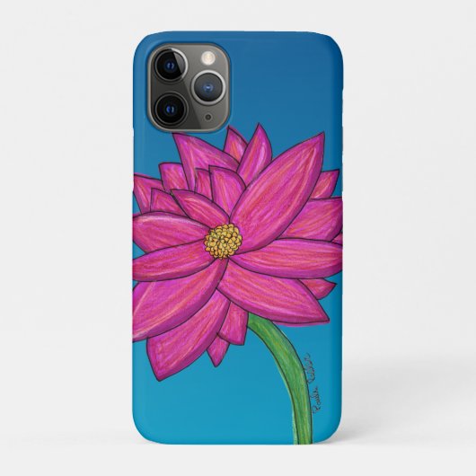 Fuchsia Pink Flower Case-Mate iPhone Case (Achterkant)