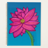 Fuchsia Pink Flower Planner (Voorkant)