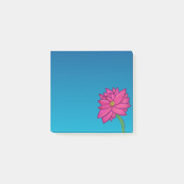 Fuchsia Pink Flower Square Notes