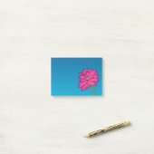 Fuchsia Pink Flower Wide Post-It Notes (Op bureau)