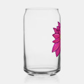 Fuchsia Pink Flower with blue background Tote Blikvorm Glas (Rechts)