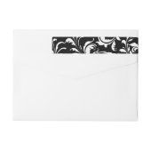 Fuchsia Pink Gerbera Daisy Black/White Swirl Girly (Achterkant)