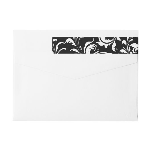 Fuchsia Pink Gerbera Daisy Black/White Swirl Girly (Achterkant)