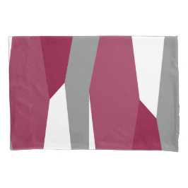 Fuchsia Pink Grey and White Kussensloop