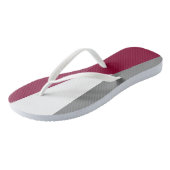 Fuchsia Pink Grey and White Teenslippers (Schuin)
