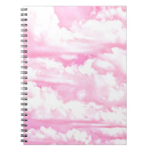 Fuchsia Pink Happy Clouds-decor Notitieboek