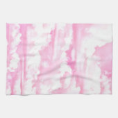 Fuchsia Pink Happy Clouds-decor Theedoek (Horizontaal)