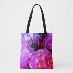 Fuchsia Pink Hydrangeas Tote Bag