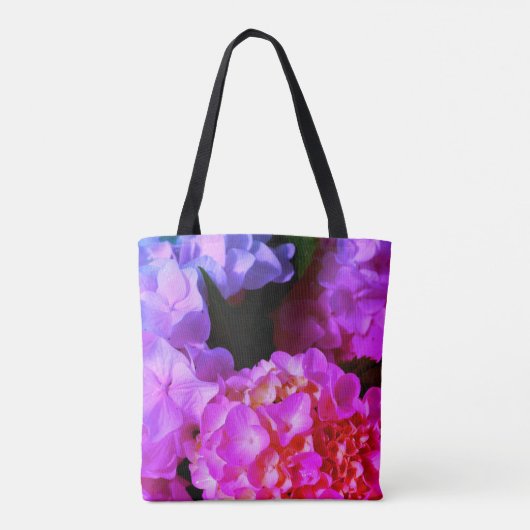 Fuchsia Pink Hydrangeas Tote Bag (Achterkant)