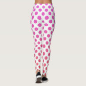 Fuchsia Pink Ombre Stippen Leggings (Achterkant)