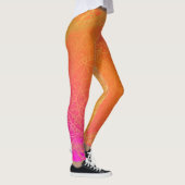Fuchsia Pink Oranje & Gold Indian Mandala Glam Leggings (Rechts)