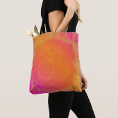 Fuchsia Pink Oranje & Gold Indian Mandala Glam Tote Bag (Dichtbij)