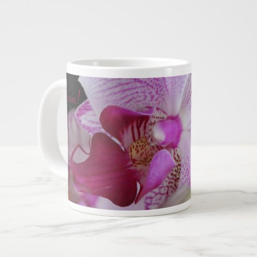 Fuchsia Pink Orchid Grote Koffiekop (Links)