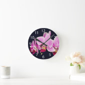 Fuchsia Pink Orchid Ronde Klok (Huis)