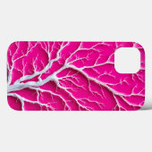 Fuchsia Pink Organic Branch iPhone Case Women (Achterkant (horizontaal))