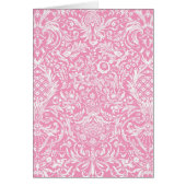 Fuchsia Pink Pineapple Victoriaans Damask (Voorkant)