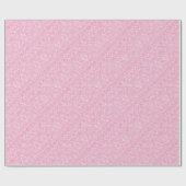 Fuchsia Pink Pineapple Victoriaans  Damask Cadeaupapier (Vlak)