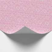Fuchsia Pink Pineapple Victoriaans  Damask Cadeaupapier (Hoek)