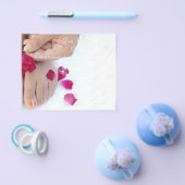 Fuchsia Pink Rose Pedicure Salon Flyer (Enkel)