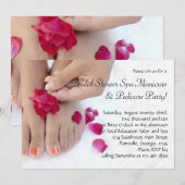 Fuchsia Pink Rose Pedicure Salon Kaart (Voorkant / Achterkant)