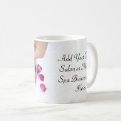 Fuchsia Pink Rose Pedicure Salon Koffiemok (Voorkant rechts)