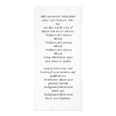  Fuchsia Pink Rose Pedicure Salon Reclamekaart (Achterkant)