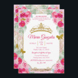 Fuchsia Pink Roses & Butterfly Mis Quince Kaart<br><div class="desc">Fuchsia Pink Roses & Butterfly Mis Quince Invitation Mis Quince Anos,  15e verjaardag</div>