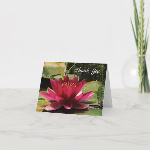 Fuchsia Pink Water Lily Bedankt