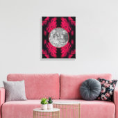 Fuchsia Pioen Abstract Lijst Creëer Uw Eigen Foto Canvas Afdruk (Insitu (Woonkamer))