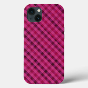 Fuchsia Plaid - Op maat gemaakte iPhone 6 stevige 13 Hoesje