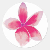 Fuchsia Plumeria Sticker (Voorkant)