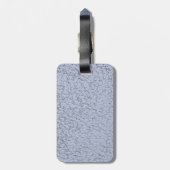 Fuchsia Polka-Dot Heart Painting Bagagelabel (Achterkant verticaal)